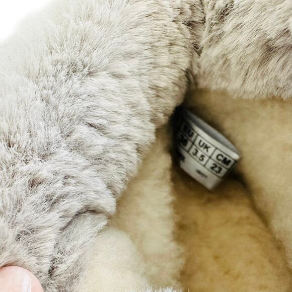 Cougar Daniel Suede Faux Fox Fur Waterproof Boot Pewter Grey NEW Size 36 / 6 - Picture 6 of 8